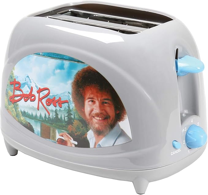 Uncanny Brands Bob Ross Toaster - Toasts Bob's Iconic Face onto Your Toast