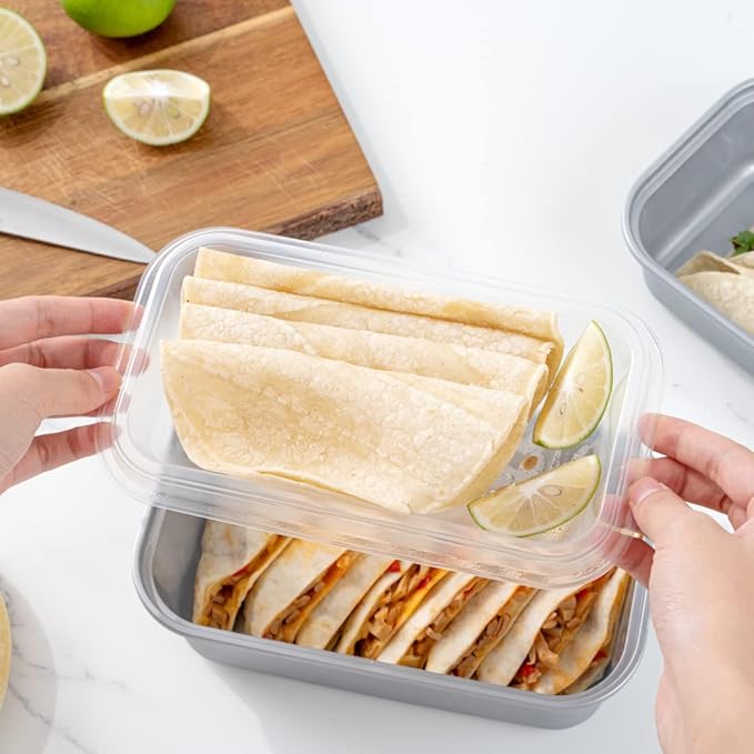 TRAYS ONLY: Futura 15.2 Ounce Trays For Containers, 100 Microwavable Trays For 24, 34, And 44 Ounce Containers - Containers Sold Separately, 1 Compartment, Clear Plastic Food Trays - Restaurantware
