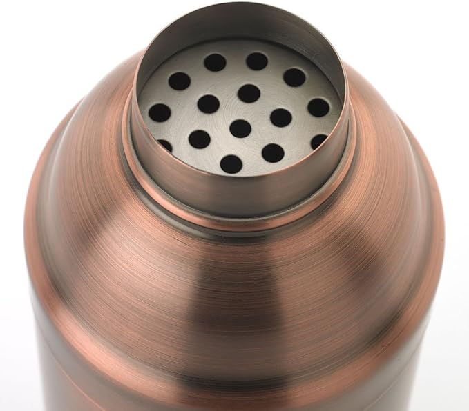 Barfly Cocktail Shaker, 24oz (700 ml), Antique Copper,M37039ACP