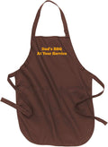 Custom Text Cooking & BBQ Apron – Personalized Chef or Grill Gift – Full Length (1-3 Lines)