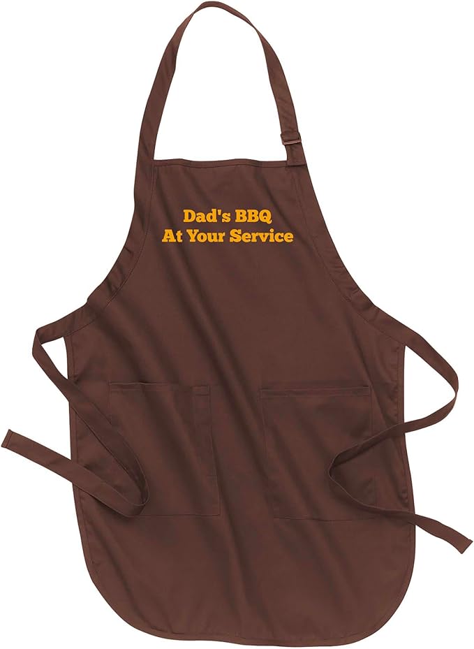 Custom Text Cooking & BBQ Apron – Personalized Chef or Grill Gift – Full Length (1-3 Lines)