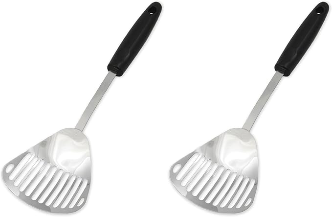 Chef Craft Select Slotted Sturdy Skimmer, 13 inch, Stainless Steel (Pack of 2)