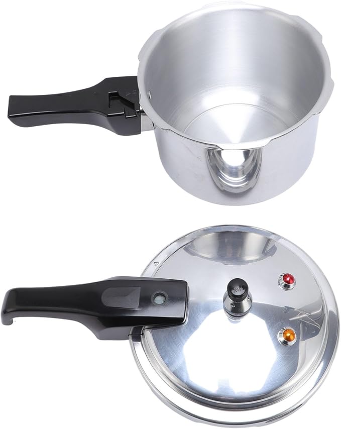 Aluminium Alloy Pressure Cooker Large Capacity Explosion Proof Canning Pot Cooker for Family Gatherings (22CM/5L)