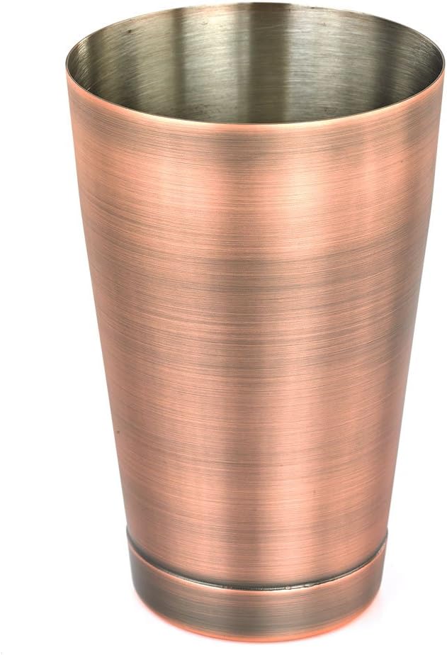 Barfly Cocktail Tin, Small 18 oz (532 ml), Antique Copper