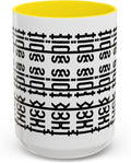 Bold Statement Coffee Mug, Hidden Message Unique Gift for Caffeine Lovers, Funny Office Mug, Housewarming, Birthday,