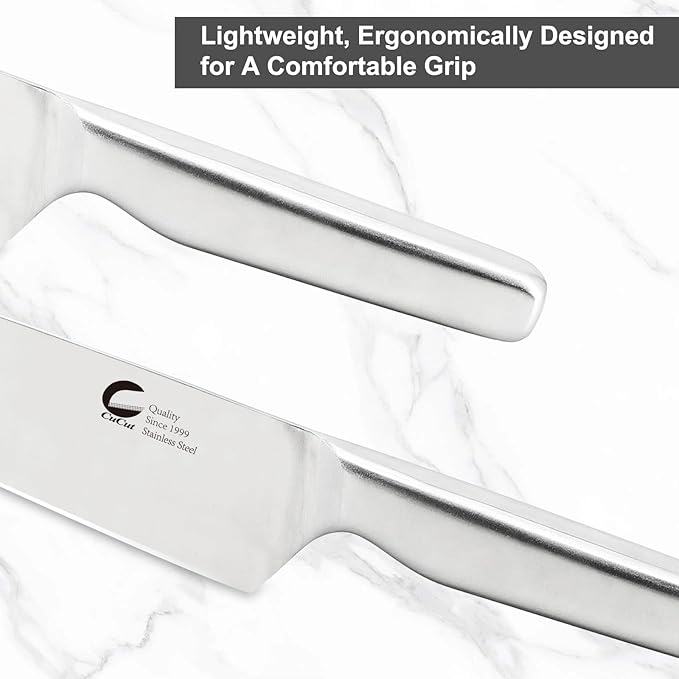 6-Piece Kitchen Knife Set with Ventilated Knife Block – High Carbon Stainless Steel Culinary Knives, Dishwasher Safe, Professional Cooking Knife Set (Chef/Slicer/Bread/Utility/Paring)