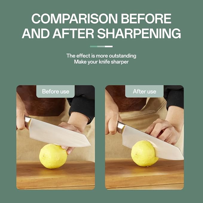 YKLP Knife Sharpening Stone,Whetstone Set Kitchen Knife Sharpener Stone 2 Side 400/1000 Grit,Wet Stones for Sharpening Chisel Blades, Knives, Scissor Blades