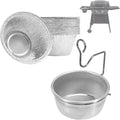 Universal Grease Cup for Char-Broil Kenmore Outdoor Grills and Other Similar Grills, Grease Catcher Cup with Holder and 15-Pack Aluminum Drip Liner for Charbroil 5884694