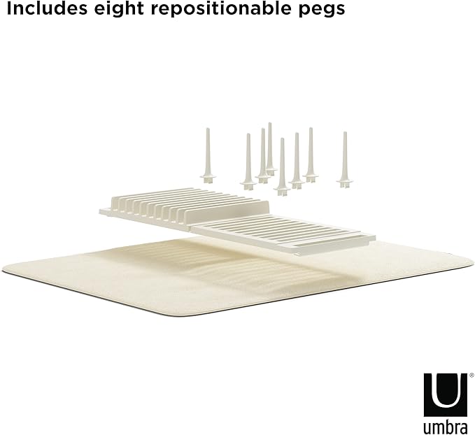 Umbra UDry Peg Drying Rack with Mat