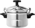3-Quart Aluminum Alloy Pressure Cooker with Super Safety Lock, Family Small Mini Pressure Cooker - Explosion Proof, Electric Pressure Cookers for Halogen Oven, Gas Stove and Ceramic Hob