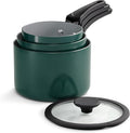 Tramontina Ceramic Non Stick 6-Piece Nesting Sauce Pan Set with Lids - Stackable Nonstick Cookware Set, Dishwasher and Oven Safe, Teal