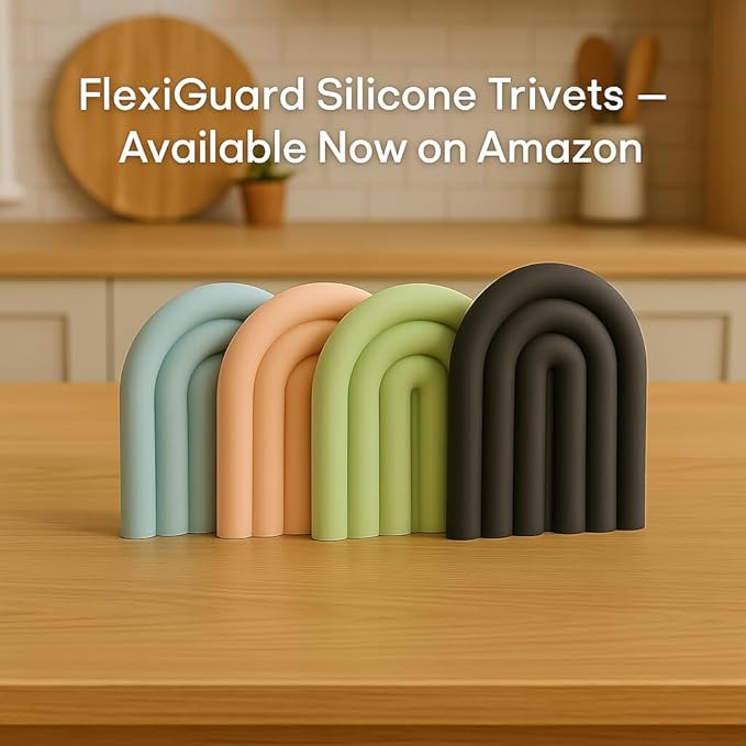 Silicone Trivets for Hot Dishes – Heat-Resistant, Non-Slip Pot Holders for Kitchen & Coasters – Durable Hot Pads for Pots, Pans, Baking Dishes & Kitchen Appliances (Lotus Pink - 2pcs)