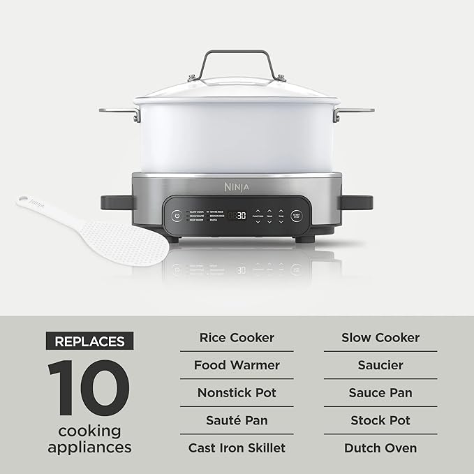 Ninja Foodi 6.5 Qt Everyday PossibleCooker Pro 8-in-1 Multi-Cooker with Slow Cook and Sear Functions