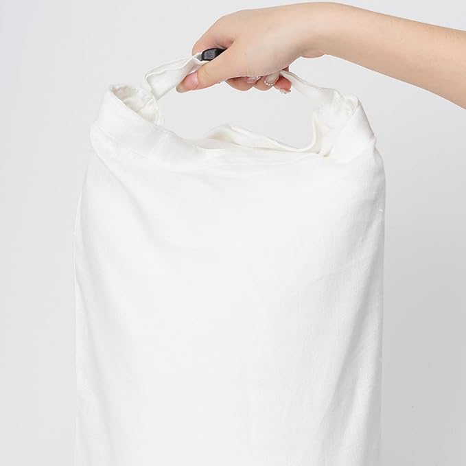 2 Pcs 100% Linen Bread Bags for Homemade Bread 13 x 19.6 Inches Reusable Sourdough Bread Storage Bag with Zipper (White)