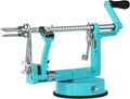 Apple Peeler, Slicer Corer Potato Peelers 3 In 1, Stainless Steel Heavy Duty with Suction Cup Base (Blue)