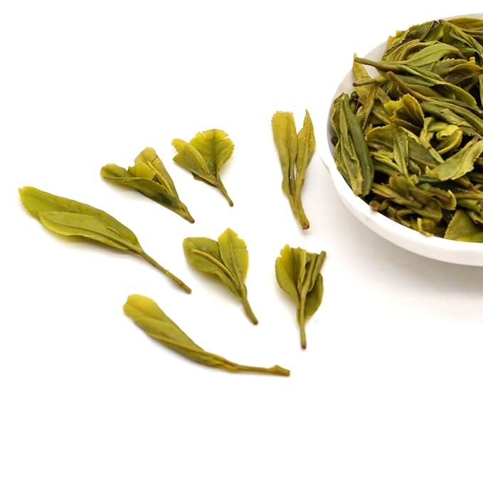 ChaWuWarmSun [A] LongJing Green Tea,8.8oz/250g,Chinese Dragon Well Green Tea Loose Leaf