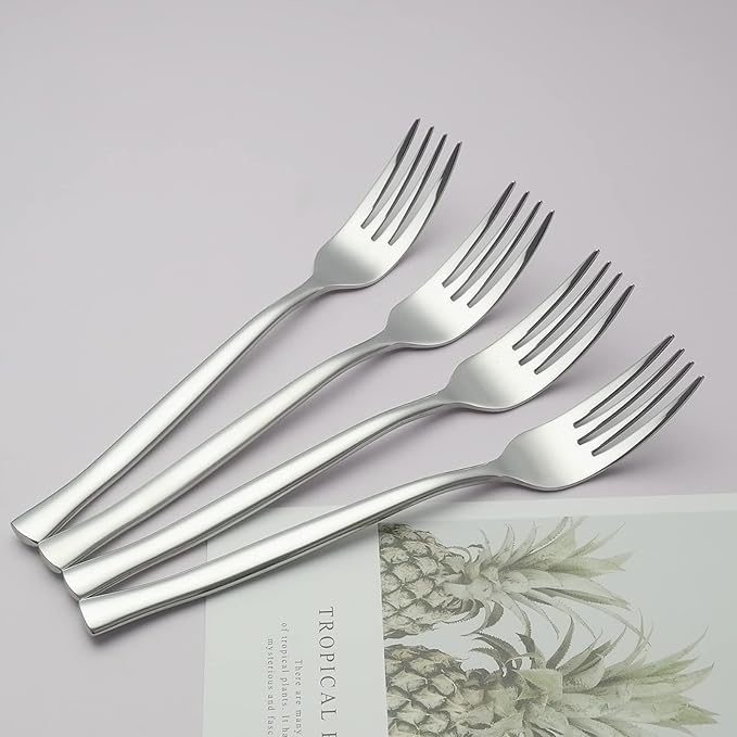 12 Pieces Dinner Forks, Stainless Steel