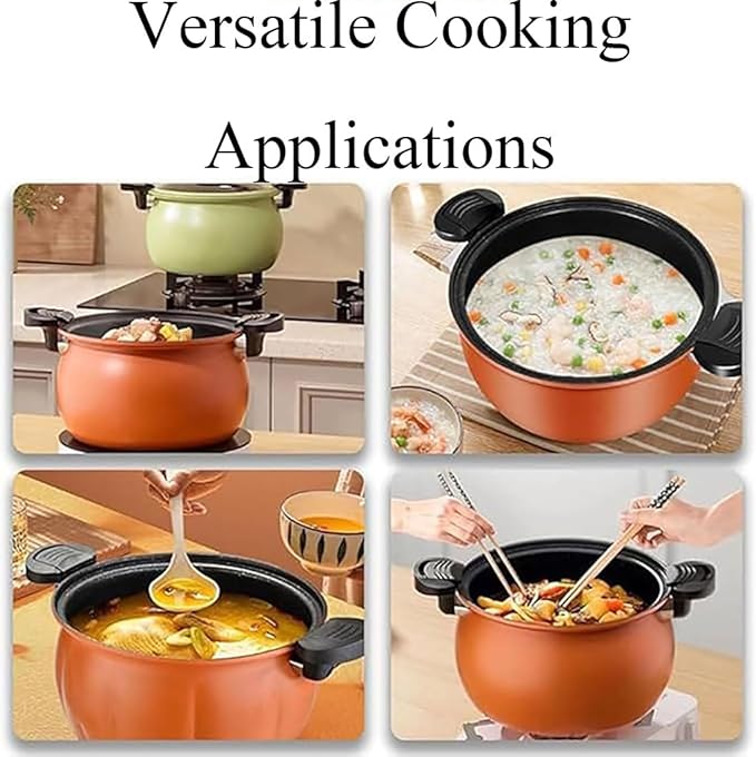 Multifunctional Large Capacity Non-stick Pressure Cooker, Micro Pressure Cooker, Versatile Micro Pressure Cooking Pot with Anti-Scalding Handle & Visual Glass Lid for Culinary Styles (Green)