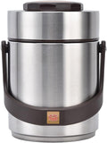 Stackable Food Containers, 1500 ml Stainless Steel Wide Mouth Lunch Box, Reusable Vacuum Insulated Food Jar for Adult (20cm/7.9in * 14cm/5.5in)