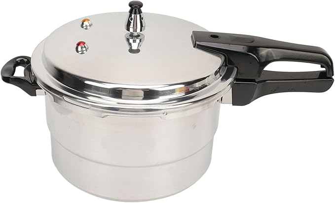 Stainless Steel Pressure Cooker, Kitchen Pressure Cooker for Induction and Stove Top, Pressure Canner with Safety Valves and Steaming Plate, for, Noodles(20CM)
