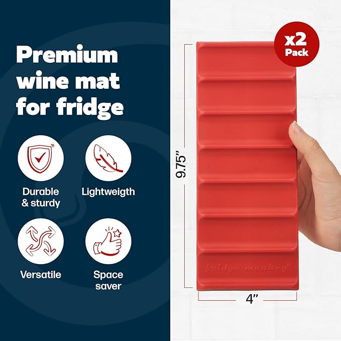 Cooks Innovations 2-Pack Drink Organizer for Fridge, Soda Can Refrigerator Organizers and Storage, Beer-Wine-Water Bottle Holder, Fridge Monkey - Durable Non-Slip&Roll