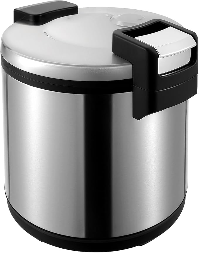 20QT Commercial Rice Warmer, Stainless Steel Rice Warmer (Not Rice Cooker) with Non-Stick Pot, Adjustable Temperature 154.4℉ & 161.6℉ Auto Keep-Warm for Porridge, Sugar Water, Soup