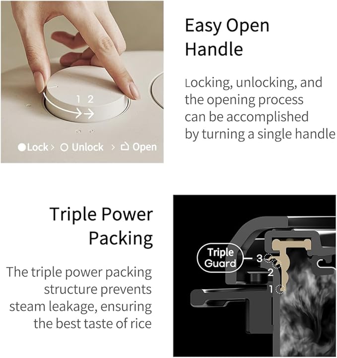 [CUCHEN] CRH-TWS0610PWUS, IH Induction Heating Dual Pressure Rice Cooker, 6 Person | 6-cup, 1.14Quarts (uncooked) 12-cup, 2.28Quarts (cooked), Full Stainless Inner Pot, Automatic High/Non-Pressure, Easy Open Handle, Auto Steam Clean, Made in Korea