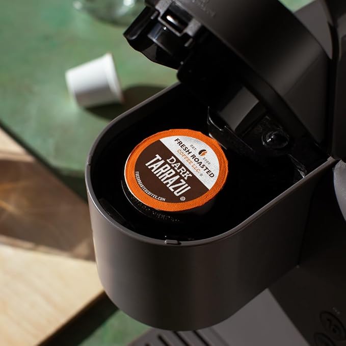 Fresh Roasted Coffee, Dark Costa Rica Tarrazu, Dark Roast, 72 Pods for K Cup Brewers