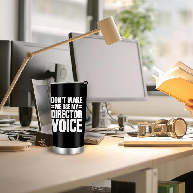 Director Gifts Tumbler, 20oz Stainless Steel Travel Coffee Mug for Band, Art Theater Movie Film, Program Director, Boss Appreciation