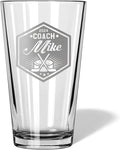 Hockey Coach Beer Glasses - Hockey Coach Gifts Personalized Coach Pint Glass Engraved Coach Award Hockey Beer Glass End of Season Gifts Coach (Hockey, Single Pint Gift Box)
