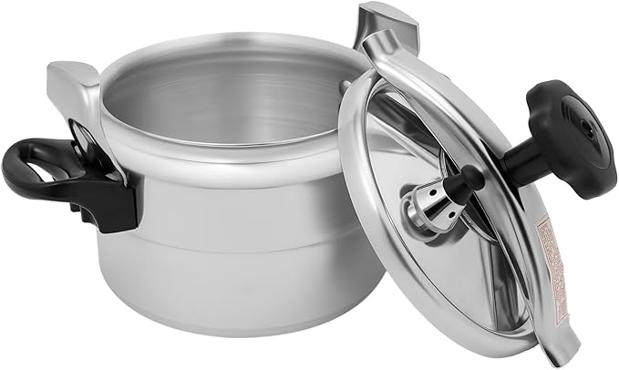 3L/3.17Qt Pressure Cooker, Aluminum Alloy Pot with Super Safety Lock Explosion-Proof, Mini Family Pressure Cooker with 2 Handles for Gas Stewing Vegetables Rice Soup Stewing Meat