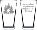 Custom Bigfoot Pint Glass - Funny Bigfoot Gifts for Sasquatch Enthusiasts - 16 Oz Pint Glasses