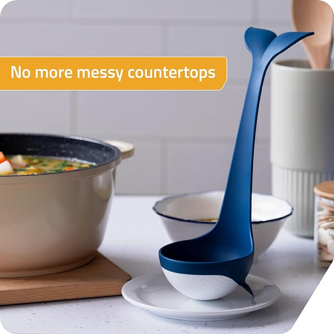 Peleg Design Souper Tail Soup Ladle - Ideal for Cooking, Serving Soup, Stew, and more – Fun and Decorative Ladle Spoon during Meals or Gatherings