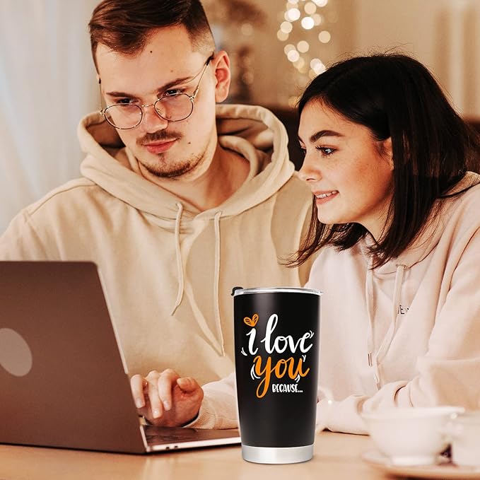 Personalized Tumbler with Pictures Text Name, Custom Double Wall Insulated Tumbler, Personalized Gifts for Women Men Friend, Birthday Christmas Gifts, 20oz Coffee Tumbler w/Lid (20oz UV)