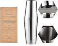Boston Shaker, Cocktail Shaker, Stainless Steel, 24oz & 20oz, Mirror Finish Margarita Shaker, Leak-Proof Alcohol Mixers for Cocktails for Home & Professional Bartender, Christmas Gifts