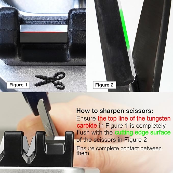 SHARPAL 191H Knife & Scissors Sharpener | Repairs, Restores & Sharpens Straight, Serrated & Kitchen Knives – Versatile Sharpening Tool for Blades, Christmas Gifts