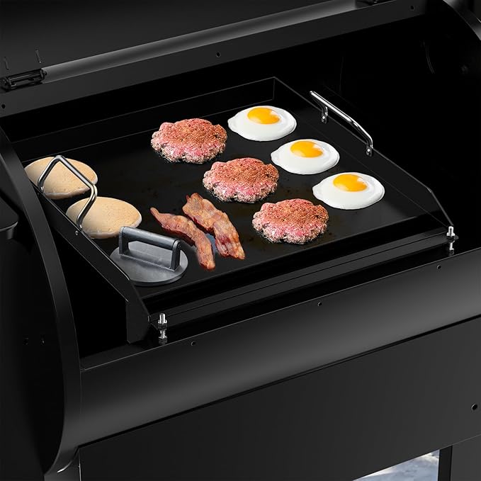 Stanbroil Griddle Hack for Most Pellet Grills, Non-Stick Griddle Insert 17.4" W x 18.6" D, Pellet Grill Accessories for Traeger, Pit Boss, Camp Chef, Green Mountain Grills, Z GRILLS and More