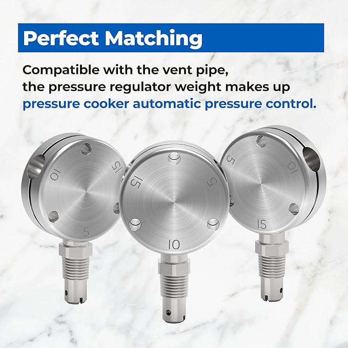 ANTOBLE Pressure Regulator Weight Compatible with All American 10.5qt 15.5qt 21.5qt 25qt 30qt 41.5qt Pressure Cooker Canner - Part of the Automatic Pressure Control (910, 915, 921, 925, 930, 941)