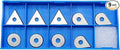 LU&MN Carbide Paint Scraper Blades 3PCS * Round Blades, 3PCS * Triangular Blades and 3PCS *Drop Shaped Blades,Ultra Sharp & Wear Resistant for Removing Paint, Glue, Grout, Pack of 9PCS
