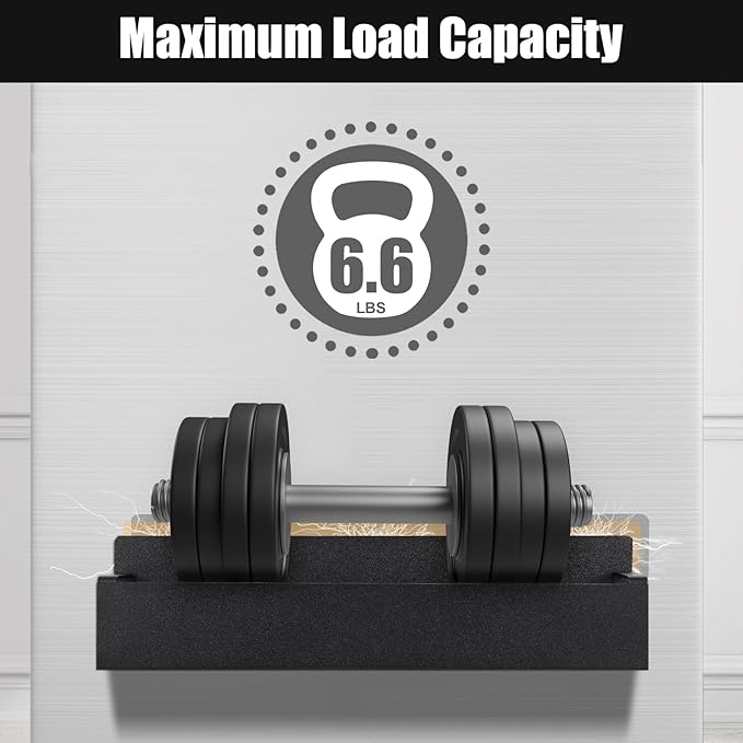 Homaxy Magnetic Spice Rack for Refrigerator，Fridge Organizer for Kitchen Organization and Storage, 4 Pack (Black) Metal Shelf with 8 Moveable Hooks