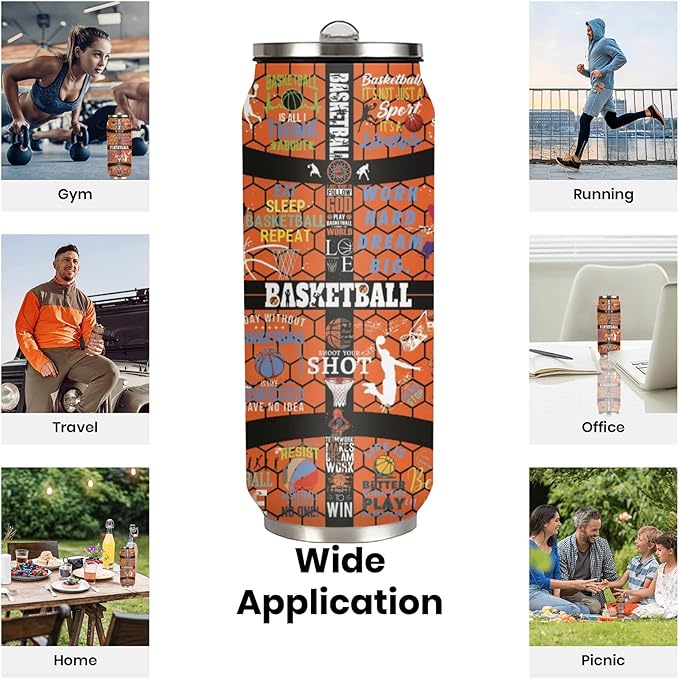 Basketball Tumbler Gifts for Women, Men - Basket Ball Gift for Woman - Christmas, Birthday Gift for Basket Ball Lovers-Basketballs Gifts for Women Girls Friends Sisters Players 17 Oz