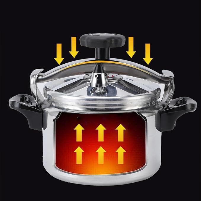 Pressure Cooker,Universal Compound Bottom Pressure Cooker Induction,Aluminium Pressure Canner for Gas Cooktops Flat Top Cooktops Induction Cooktops (3L)
