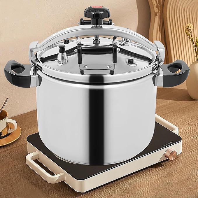Pressure Cooker Stainless Steel, Commercial Stove Top Pressure Cooker Pot Used for Pressure Foodie or Steaming Instant Fast Cooking Pot