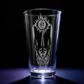 EYE OF SAURON Engraved 16oz Pint Glass | Inspired by Tolkien Power Ring and Middle Earth | Great Christmas Gift Idea | Unique Elvish Fantasy Wizard Fantasy Decor!