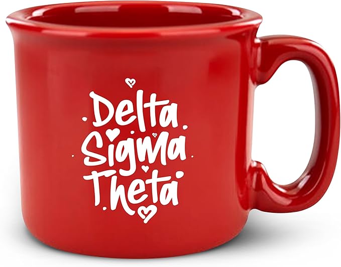 Delta Sigma Theta Sorority Paraphernalia - Official Vendor - 15oz Campfire Mug - Oo Oop