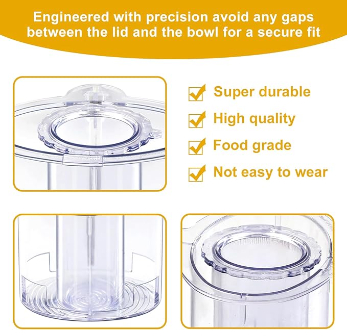 DLC-2014PT1 Large Pusher fits for Cuisinart Large Pusher Food Processor DFP-14 & DLC-2014, And The Small Pusher DLC-2014SPT1-1
