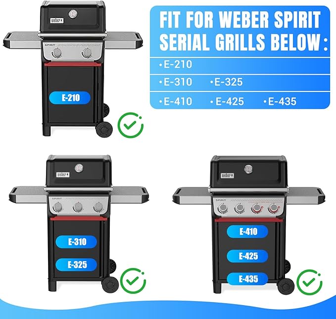 Condiment Caddy, Caddy Collection for Weber Spirit Serial E-210, E-310, E325, E-410, E-425, E-435 Gas Grill, Steel Material with Nickel Plated Finish
