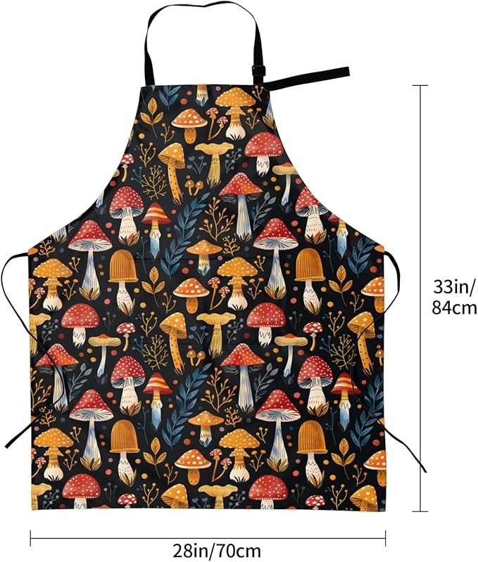 DADABULIU Apron Cooking With Pockets Adjustable Bib For Men Women Waterproof Chef Home Grilling BBQ Drawing