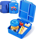 Bento Lunch Box for Kids With 8oz Soup Thermo, Leakproof Lunch Compartment Containers with 4 Compartment Bento Box, Thermo Food Jar, BPA Free,Travel, School