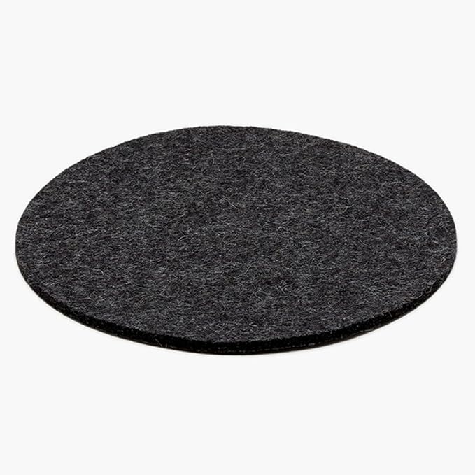 Graf Lantz - Trivets for Hot Dishes - Heat Resistant 100% Merino Wool - Hot Pads for Kitchen, Countertops, Tables, Sizzling Dishes, Pots & Pans - Home Decor, Kitchen Accessories - 12", Charcoal
